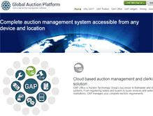 Tablet Screenshot of globalauctionplatform.com